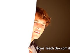 Mom seduces her virgin stepson
