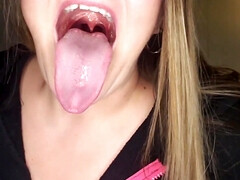 Mandie Maytag's Spitting Long Tongue with Light Choking