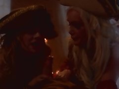 Hot threesome scene from great porn movie 'Pirates'