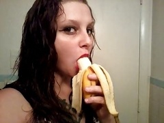 Broad Blowing off on a Banana