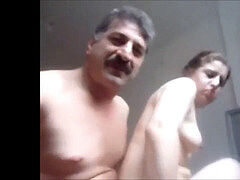 Arab or turkish guy porked adorable chick