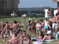 素人, ビーチ, 大学生, 露出狂, 彼女, アウトドア, 公共, ティーン