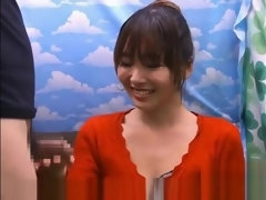 beautiful sexy japanese babe teases guy