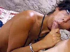 Anal, Plage, Sucer une bite, De plein air, Adolescente