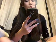 Asiatique, Femme dominatrice, Masturbation