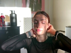 素人, デカチン, フェラチオ, 口内発射, チン, 彼女, 手コキする, ハメ撮り