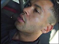 Noire, Sucer une bite, Voiture, Noir ébène