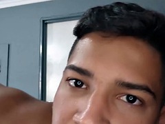 RAWHOLE Latino Jock El Diablo teases his huge cock solo