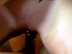 Cute slut goes down&sucks