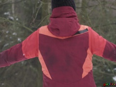 Vingeren, Vriendin, Lesbisch, Likken, Buiten, Douche, Verlegen, Nat