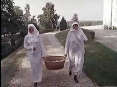 A pair of Shaggy Nuns  ..vintage