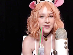 ASMR costume play honey taunts Tits and Ass