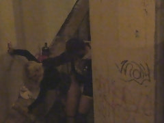 Rubia, Mamada, Estilo perrito, Pajear, Al aire libre, Afeitado, Zapatos, Adolescente