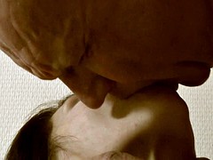 Old Guy's Dick Penetrates Her Juicy Pussy