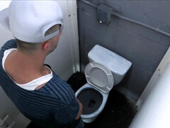 Petite hottie Megan Rain rides cock in toilet