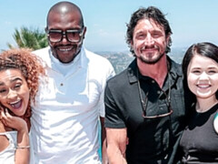 Любители, Спальня, Межрасовый секс, Натуральные сиськи, Крошечные, Тощие, Молоденькие, Сиськи