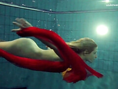 18, ブロンド, 女, 公共, 一人, ティーン, オッパイの, 水中