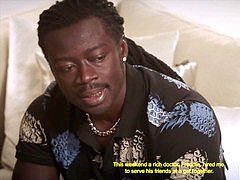 Grosse bite, Noire, Sucer une bite, Brunette brune, Faciale