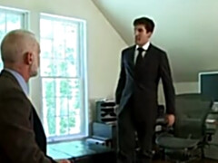 Tommy DeLucas gets his huge dong jerked by two DILFs