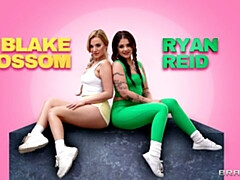 Comely Ryan Reid and Blake Blossom at long legs porn