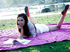 デカ尻, デカチン, フェラチオ, 茶髪の, バック, 自然山雀, ティーン, オッパイの