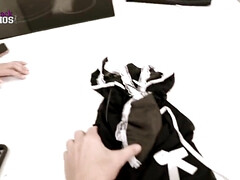 デカ尻, ブロンド, フェラチオ, 巨乳な, ハードコア, メイド, 自然山雀, オッパイの