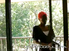 黒人, 指いじり, 下着, オナニー, ガリガリ, 喫煙, 一人, のぞき