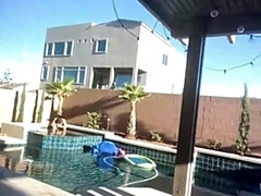 Busty funny housewife solo