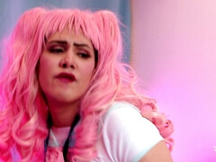Grosse titten, Blasen, Besamung, Hardcore, Transfrau, Tätowierung, Titten, Nass