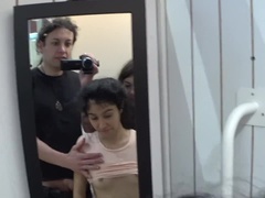 Sucer une bite, Attrapée, Poupée, Léchez, Public, Chatte, Plan cul à trois, Nénés