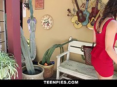 18, デカ尻, 茶髪の, 中出し, ハードコア, ラティーナ, 剃毛, ティーン