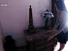 Bondage, Brunette brune, Embrassement, Léchez, De plein air, Culottes ou slips, Chatte, Jupe