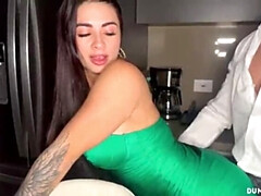 デカパイ, 巨大, キス, ラティーナ, 下着, 熟年, 淫乱熟女, オッパイの