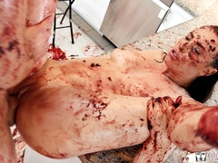 茶髪の, 手コキする, キッチン, 自然山雀, オイル, オマンコ, ラフ, オッパイの