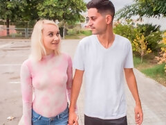 Rubia, Mamada, Pajear, Besar, Afeitado, Adolescente, Tetas