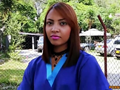 Facial with Colombian Amateur Nurse: Katy