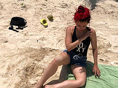 Leie, Strand, Blasen, Selbstgemacht, Russisch, Jungendliche (18+), Zug
