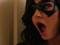 Gebondenheid, Vingeren, Lesbisch, Likken, Masturbatie, Natuurlijke tieten, Tieten likken, Bekijker