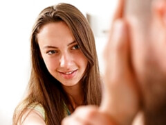 フェラチオ, バック, 女 人男 人, 手コキする, キス, 赤毛, ティーン, 三人