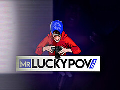 Skinny Babe Stretched Wide