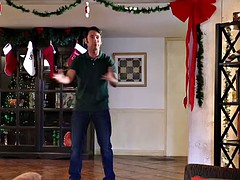 Christmas group porn with Santa Claus