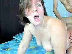 ぽっちゃり, フェラチオ, ぽちゃ, 淫乱熟女, 母, 裸, 剃毛, フェラする