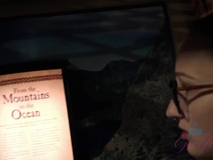 Leie, Braunhaarige, Freundin, Brille, Im freien, Zierlich, Pov, Öffentlich