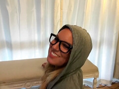 Amateur, Cul, Gros cul, Blonde, Tir de sperme, Lunettes, Fille latino, Masturbation