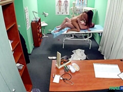 Leie, Blasen, Arzt, Krankenschwester, Büro, Pov, Muschi, Uniform