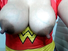 素人, カワイイ, ラティーナ, 淫乱熟女, 母, 乳首, 一人, ティーン