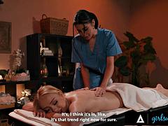 Kylie Rockets Skilled Massage Sparks Fierce Passion and Intense Arousal While Working on S