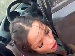 Amateur, Morena, Coche, Papá, Polla, Hd, Al aire libre, Coño