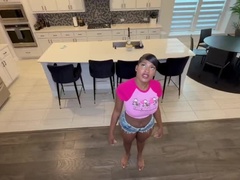 Horny Babysitter Gina Wap Makes You Cum Twice - Big Dick Blowjob & Huge Tits Doggy Style