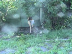 Amateur, Brunette brune, De plein air, Voyeur